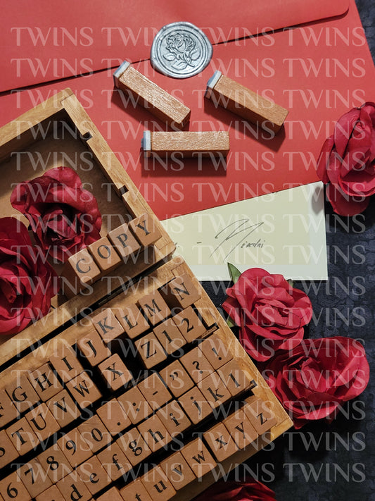 Printed Twin Character Letter